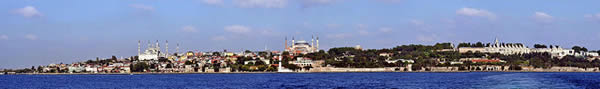 Blue Mosque, Hagia Sophia, Topkapi Palace Panorama, Istanbul
